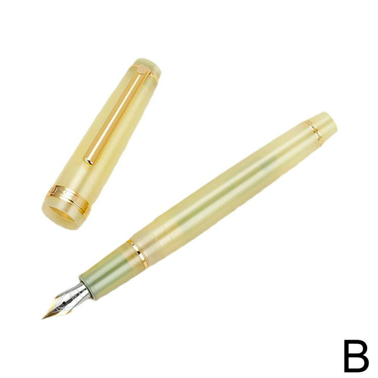Wordsworth & Black Fountain Pen, Medium Nib Ink Pen, Black Gold