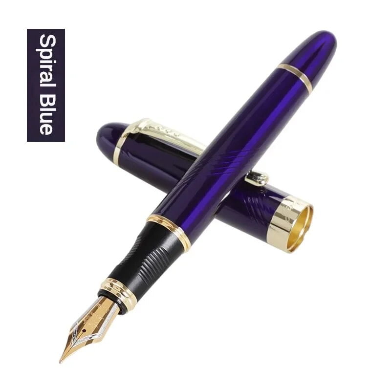 Jinhao X450 Fountain Pen Iraurita Nib Full Metal Golden Clip Luxury