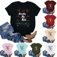 Jinhomg 2024 Christmas Shirt for Women Funny Cute Letter Print Holiday