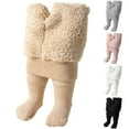 thumbnail image 1 of Jinhomg Baby Girls Fleece Leggings Toddler Thick Winter Warm Cozy Leggings Casual Soft Fluffy Thermal Tights Pants Gray (6 Months-4 Years), 1 of 5