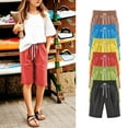 thumbnail image 1 of Jinhomg Beach Shorts for Kids Breathable Knee Length Bermuda Shorts Plains Solid Elastic Drawstring Waist Vacation Shorts 2025 Summer Beachwear Green 5-6Years, 1 of 8