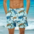 thumbnail image 1 of Jinhomg Beach Swim Shorts for Men Novelty Funny 3D Graphic Swim Trunks Breathable Comfy Elastic Drawstring Waist Bathing Suit Quick Dry Summer Vacation Swimwear Blue XL, 1 of 6