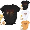 thumbnail image 1 of Jinhomg Black History T Shirt for Women Dressy Letter Print Holiday Tees Casual Comfy Short Sleeve Round Neck Tops Spring Summer Clothes Fall Saving Black S, 1 of 7