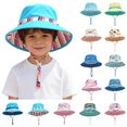 thumbnail image 1 of Jinhomg Boys Girls Beach Hats Kids Fashion Reversible Pineapple Print Bucket Hat Cotton Breathable UPF Sun Hat with Chin Strap 1-8 Years,Orange, 1 of 7