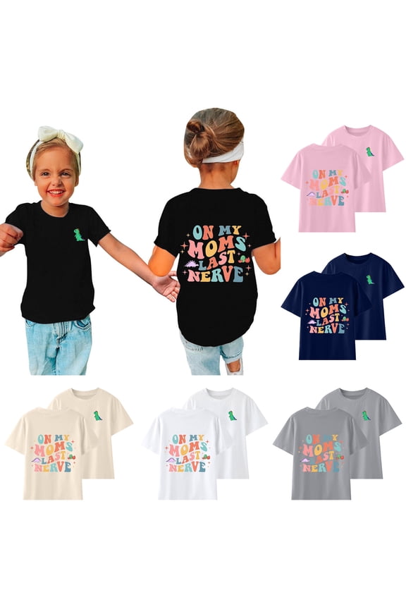Boys Girls Cute Tees Funny Saying Print Cotton T-Shirts Soft Comfort Short Sleeve Crew Neck Tops Toddler Kids Casual Daily Wear Black 11-12 Years