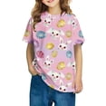 thumbnail image 1 of Jinhomg Bunny T Shirts for Girl Oversized Comfy Short Sleeve Crew Neck Tees Lightweight Casual Easter Day Tops Toddler Kids 2025 Holiday Outfits Sales Today Multicolor 9 Years, 1 of 4