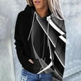 thumbnail image 1 of Jinhomg Casual Fall Hoodies for Women Lightweight Comfy Long Sleeve 2026 Trendy Printed Streetwear Tops Going Out Wear Blue XXL, 1 of 1
