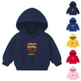 thumbnail image 1 of Jinhomg Cute Sweatshirt for Boys Girls Fall Cute Letter Print Hoodies Toddler Kids Long Sleeve Warm Pullovers Prime Day 2024 Navy 4 Years, 1 of 3