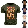 thumbnail image 1 of Jinhomg Fashion Shirts for Men Novelty Funny 2025 Letter Print T-Shirts Lightweight Comfy Short Sleeve Crew Neck Tees Casual Spring Summer Tops 90 Percent off Clearance Sale Clearance Navy XL, 1 of 6
