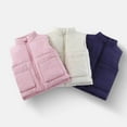 thumbnail image 1 of Jinhomg Girls Boys Puffer Vest Kids Winter Coats Zipper Sleeveless Quilted Down Jacket with Pockets Pink 90, 1 of 9
