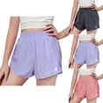 thumbnail image 1 of Jinhomg Girls Summer Athletic Shorts Lightweight Elastic Waist Yoga Shorts Quick Dry Cropped Workout Short Pants Black 11 Years, 1 of 5