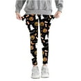 thumbnail image 1 of Jinhomg Halloween Printed Leggings for Girls High Stretch Tights Athletic Dance Leggings Pants Toddlers Outdoor Sports Trousers Multicolor (3-8 Years), 1 of 5