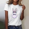 thumbnail image 1 of Jinhomg Happy Easter Day T Shirts for Women Plain Cute Easter Egg Graphic Tees Lightweight Comfy Short Sleeve Crew Neck Spring Summer Tops 2025 Holiday Gifts Multicolor XXL, 1 of 5