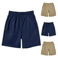 thumbnail image 1 of Jinhomg Kids Athletic Shorts Lightweight Quick Dry Summer Shorts Casual Loose Elastic Waist Short Pants Boys Girls Sportswear Khaki 12 Years, 1 of 5