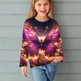 thumbnail image 1 of Jinhomg Kids Boys Girls Cute Shirts Funny Cartoon Graphic Casual T-Shirts Lightweight Comfy Long Sleeve Crew Neck Tunic Tops Daily Wear Multicolor 130, 1 of 6