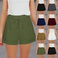 thumbnail image 1 of Jinhomg Kids Casual Shorts Lightweight Adjustable Drawstring Waist Shorts Loose Fit Comfy Wide Leg Summer Shorts with Pockets Black 5 Years, 1 of 5