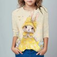thumbnail image 1 of Jinhomg Kids Easter T Shirt Boys Girls Funny Bunny Rabbit Holiday Shirts Casual 3/4 Sleeve Cute Easter Graphic Tops for Child Summer Saving Multicolor 7 Years, 1 of 5