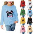 thumbnail image 1 of Jinhomg Kids Girls Fashion Tees Long Sleeve Cute Graphic Casual Tops Fall Lightweight Comfy Tshirts Yellow 4 Years, 1 of 6