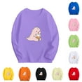 thumbnail image 1 of Jinhomg Little Boys Girls Sweatshirt Long Sleeve Cute Dinosaur Graphic Tshirt Winter Thermal Soft Cotton Sweatshirts Spring Saving Today Beige 100, 1 of 3