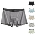 thumbnail image 1 of Jinhomg Men's Boxer Briefs Soft Comfortable Cotton Underwear Boxer Elastic Waistband Athletic Sport Underwear Briefs Clearance Items for Women Light Blue XXL, 1 of 7