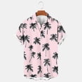 thumbnail image 1 of Jinhomg Men's Floral Vacation Shirt Casual Loose Button Down Tropical Hawaiian Shirt Big and Tall Comfy Short Sleeve Button Down Aloha Shirts Holiday Saving Pink XL, 1 of 4