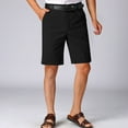 thumbnail image 1 of Jinhomg Men's Golf Shorts Big And Tall Straight Leg Cotton Shorts Lightweight Flat Front Dress Short Plain Solid Chino Short Pants with Pockets Dark Gray XXXXL, 1 of 2