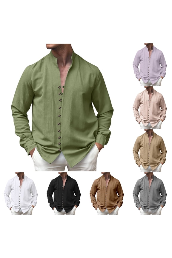 Men's Retro Shirt Big and Tall Comfy Cotton Linen Spring Tops Casual Loose Short Sleeve Frog Button V-Neck Shirts Lightweight Everyday Wear 90 off Clearance Sale Pink XXXL
