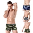 thumbnail image 1 of Jinhomg Mens Camo Boxers Underwear Lightweight Comfy Mid Waist Boxer Briefs Elastic Waistband Underpants Gym Sportswear Todays Daily Deals Red XL, 1 of 3