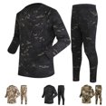 thumbnail image 1 of Jinhomg Mens Compression Workout Sets 2 Piece Camouflage Sweatsuits Lightweight Comfy Long Sleeve Tops and Leggings Basketball Running Wear Sales Today Army Green XXL, 1 of 1