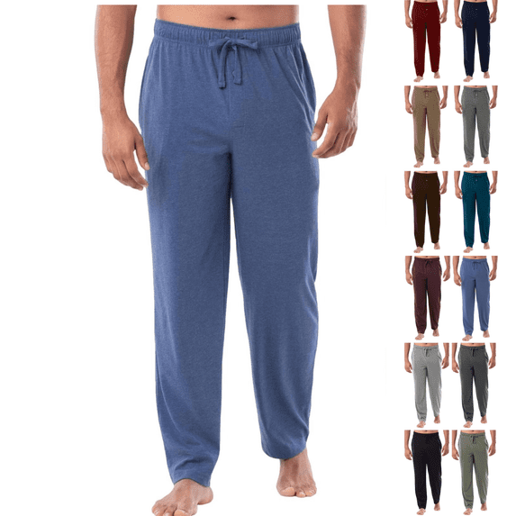 Jinhomg Mens Cotton Pajama Pants Soft Comfy Cozy Loungewear Sleepwear Baggy Drawstring Breathable Bottoms Relaxed Casual Sleep Pants Army Green,XXXL