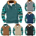 thumbnail image 1 of Jinhomg Mens Fleece Lined Hoodies Vintage Western Cowboy Sweatshirts Casual Comfy Long Sleeve Country Graphic Pullover Tops with Pocket Black XL, 1 of 5