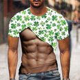 thumbnail image 1 of Jinhomg Mens Novelty Holiday T-Shirt 2025 Trendy St Patricks Day Graphic Tees Big and Tall Comfy Short Sleeve Crew Neck Tops Party Wear Prime Day 2025 Green L, 1 of 5