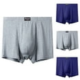thumbnail image 1 of Jinhomg Mens Plus Size Boxer Briefs Big And Tall Comfy XXl-13Xl Boxer Briefs Lightweight Breathable Seamless Trunks Underwear Everyday Boxers Sales Today Clearance Blue 7XL, 1 of 4