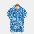 thumbnail image 1 of Jinhomg Mens Tropical Hawaiian Shirt Lightweight Breathable Short Sleeve Button Down Beach Shirts Trendy Graphic Summer Vacation Aloha Shirts Sales Today Clearance Multicolor XXXL, 1 of 7