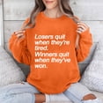 thumbnail image 1 of Jinhomg Novelty Sweatshirt for Women 2026 Trendy Letter Print Casual Tops Oversized Comfy Long Sleeve Drop Shoulder Pullover Ladies Cute Gift Pink M, 1 of 6
