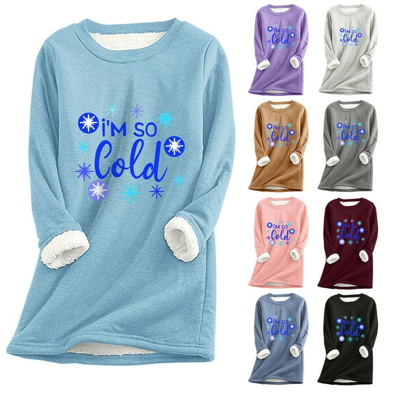 Jinhomg Plus Size Cute Sweatshirt for Women Comfy Thick Fleece Letter Print Loungewear Tops Fall Plus Size Long Sleeve Crewneck Pullovers Dark Gray XL