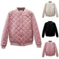 thumbnail image 1 of Jinhomg Plus Size Jacket for Women Fall Winter Thermal Comfy Button Down Puffer Coat Casual Solid Long Sleeve Short Down Coats 90 off Clearance Sale Pink L, 1 of 8