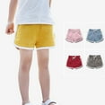 thumbnail image 1 of Jinhomg Summer Beach Shorts for Kid Breathable Comfy Cotton Vacation Shorts Boys Girls Casual Solid High Waist Running Active Shorts 90% off Clearance Sale Pink 6Y, 1 of 6