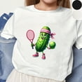 thumbnail image 1 of Jinhomg Summer T-Shirts for Toddler Novelty Funny Cartoon Character Graphic Tees Boys Girls Comfy Short Sleeve Crew Neck Tops Kids Daily Wear Black 11 Years, 1 of 5