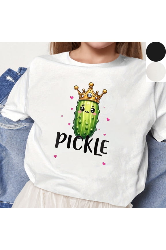 Summer T-Shirts for Toddler Novelty Funny Cartoon Character Graphic Tees Boys Girls Comfy Short Sleeve Crew Neck Tops Kids Daily Wear Black 7 Years