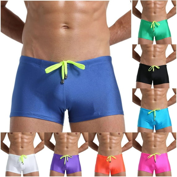 Jinhomg Swim Trunks for Men Low Rise Elastic Waist Quick Dry Board Shorts Lightweight Comfy Swimsuits Stretch Athletic Bathing Suit Sales Today Clearance Men Black L