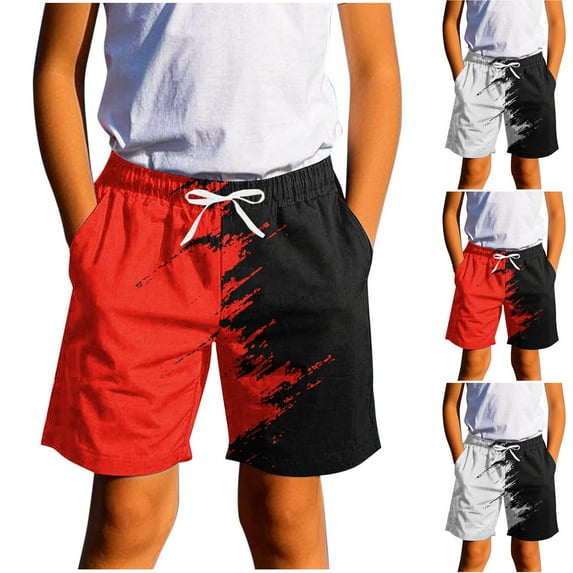 Jinhomg Teen Boys Swim Trunks Novelty Funny Graphic Beach Shorts Loose Fit Comfy Elastic Drawstring Waist Short Pants Summer Workout Shorts White 150