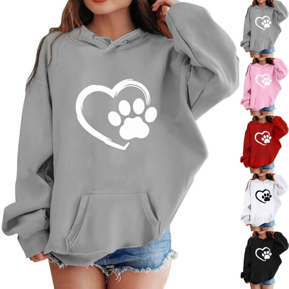 Jinhomg Toddler Baby Girls Sweatshirts Cute Heart Graphic Hoodies Comfort Long Sleeve Kangaroo Pocket Sweatshirt Black 3 Years