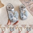thumbnail image 1 of Jinhomg Toddler Girls Sandals Little Girls Kids Sequin Shoes Lightweight Comfy Wedding School Party Sandals Silver 26, 1 of 6