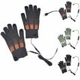 thumbnail image 1 of Jinhomg USB Heating Gloves for Women Fall Winter Warm Cozy Full Finger Knitted Gloves Outdoor Indoor Hand Warmer Glove Daily Wear 90 off Clearance Sale Black Free Size, 1 of 3