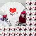 Jinhomg Valentine Tops for Women 2025 Cute Love Letter Print Holiday T