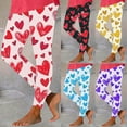 thumbnail image 1 of Jinhomg Valentine's Day Leggings for Women 2025 Novelty Funny Heart Graphic Holiday Tights Soft Comfy High Waisted Yoga Pants Daily Wear 90 off Clearance Sale Yellow L, 1 of 8