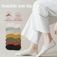 thumbnail image 1 of Jinhomg Womens Casual Socks Lightweight No Show Non Slip Socks Spring Summer Comfy Solid Low Cut Socks With Grippers Daily Wear Spring Saving Clearance Beige Free Size, 1 of 3