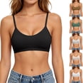 thumbnail image 1 of Jinhomg Womens Comfy Bras No Underwire Cami Bra Seamless Unlined Bralettes Scoop Neck Unpadded Everyday Sports Tshirt Bra Gray M, 1 of 7