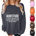 thumbnail image 1 of Jinhomg Womens Long Sleeve Oversized Sweatshirt Casual Loose Drop Shoulder Pullover Tops Lightweight Comfy Letter Print Spring Sweatshirts Fall Saving Pink XL, 1 of 6